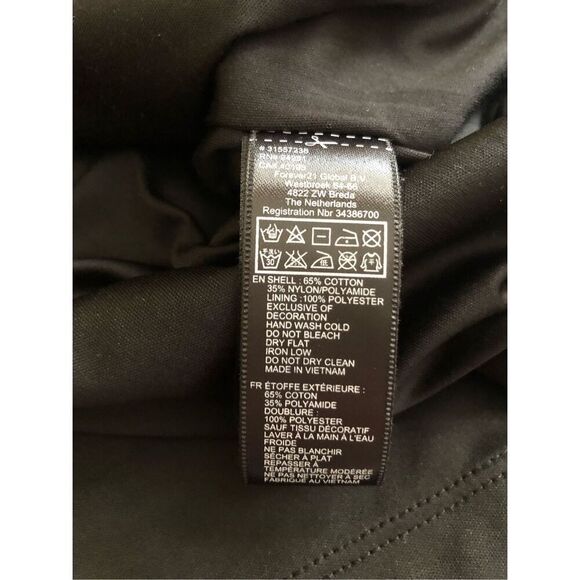 FOREVER 21 Black 3/4 Sleeve Lined Lace Dress Size S - Picture 12 of 12